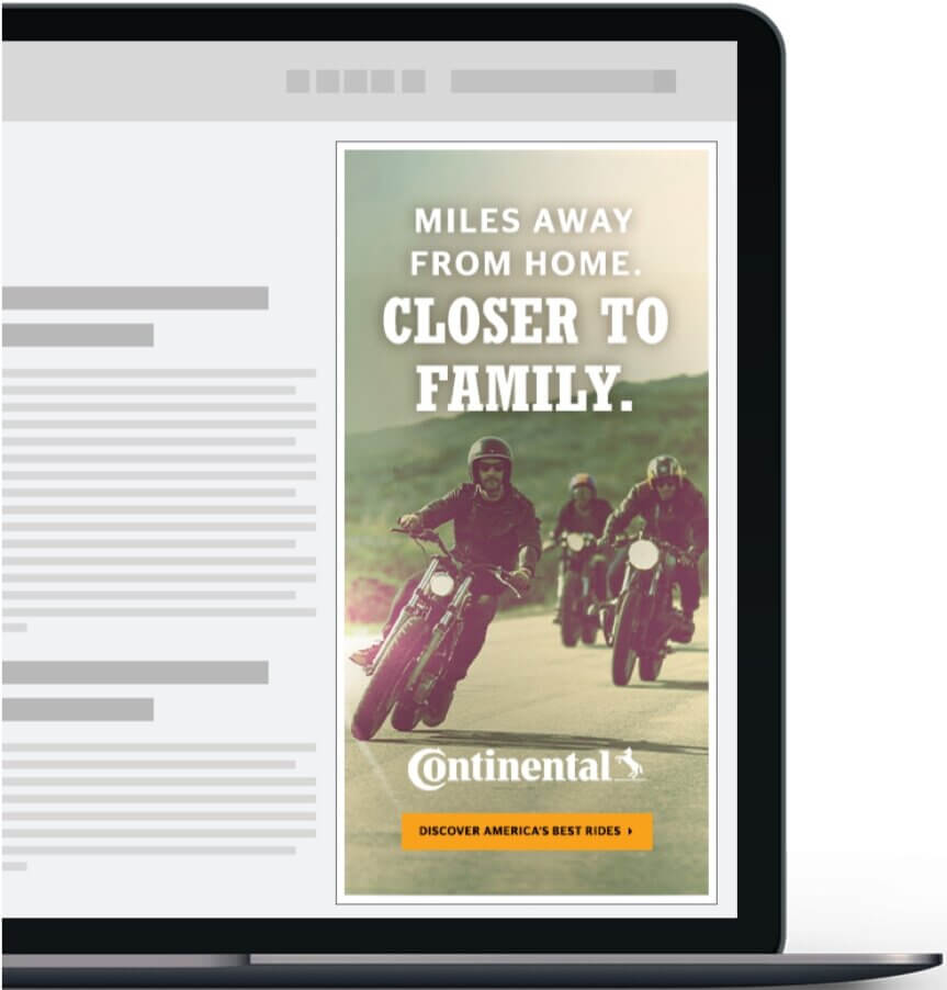 Continental Motorcycle Go Ahead digital ad 4 by Adam Sykut
