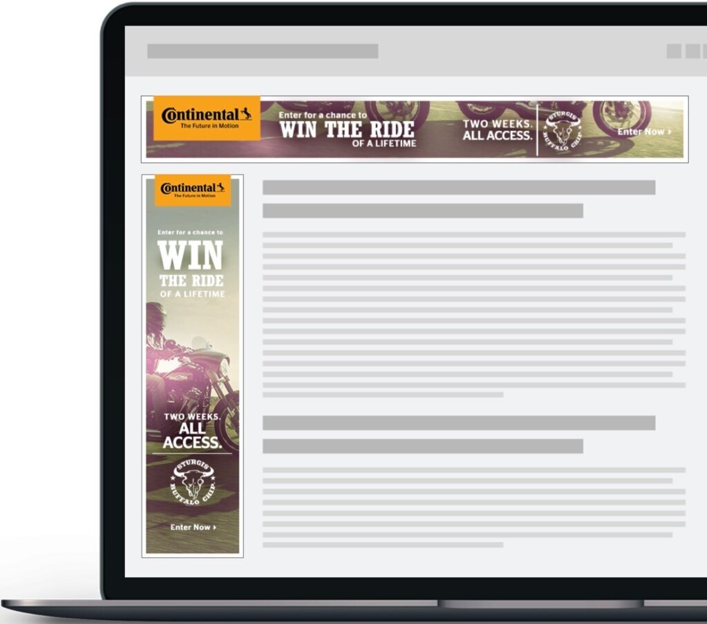 Continental Motorcycle Go Ahead digital ad 5 by Adam Sykut