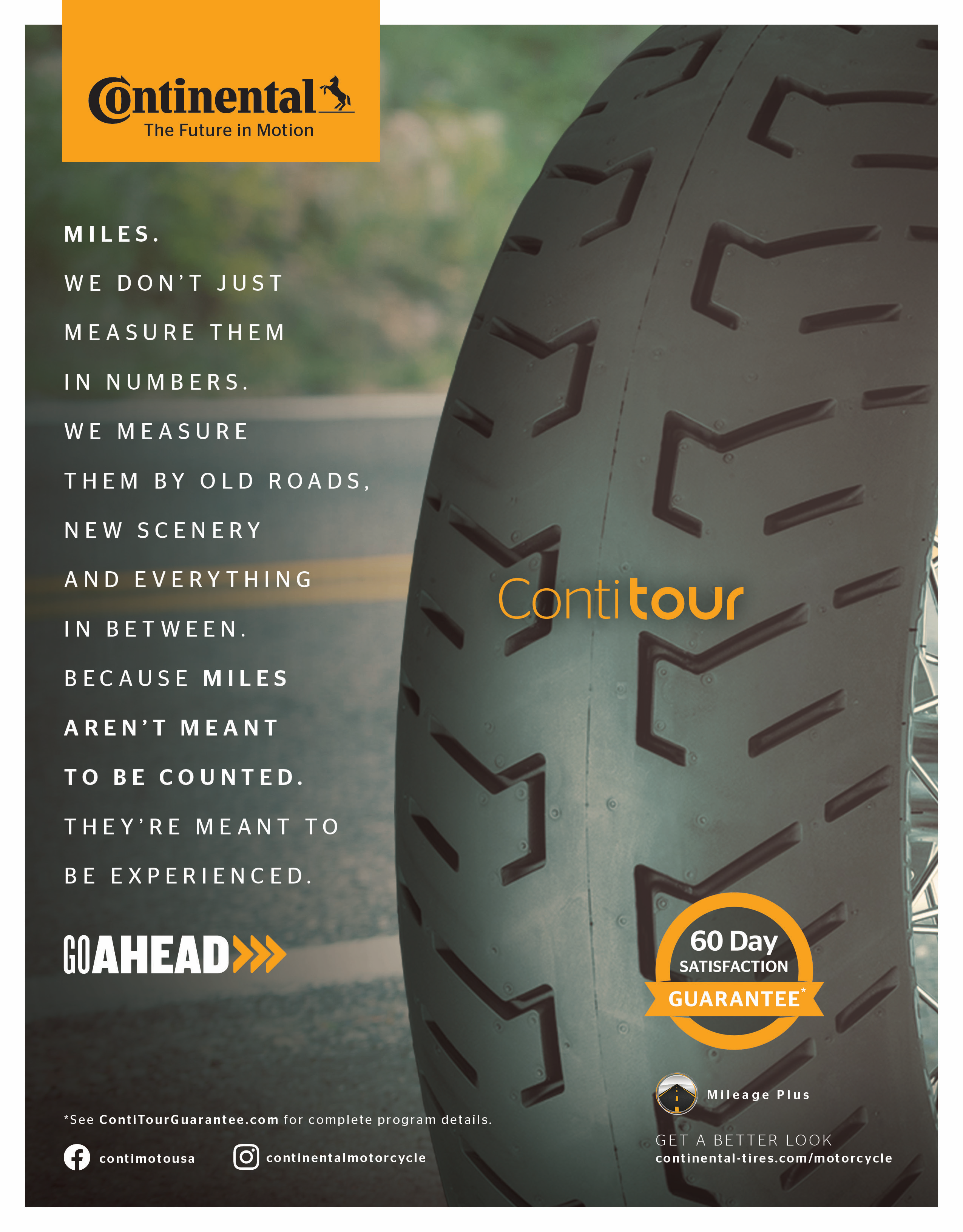 Continental Motorcycle Go Ahead print ad 2 by Adam Sykut